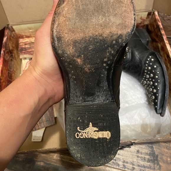 Old Gringo black cowboy boots with silver dots - Picture 3 of 4
